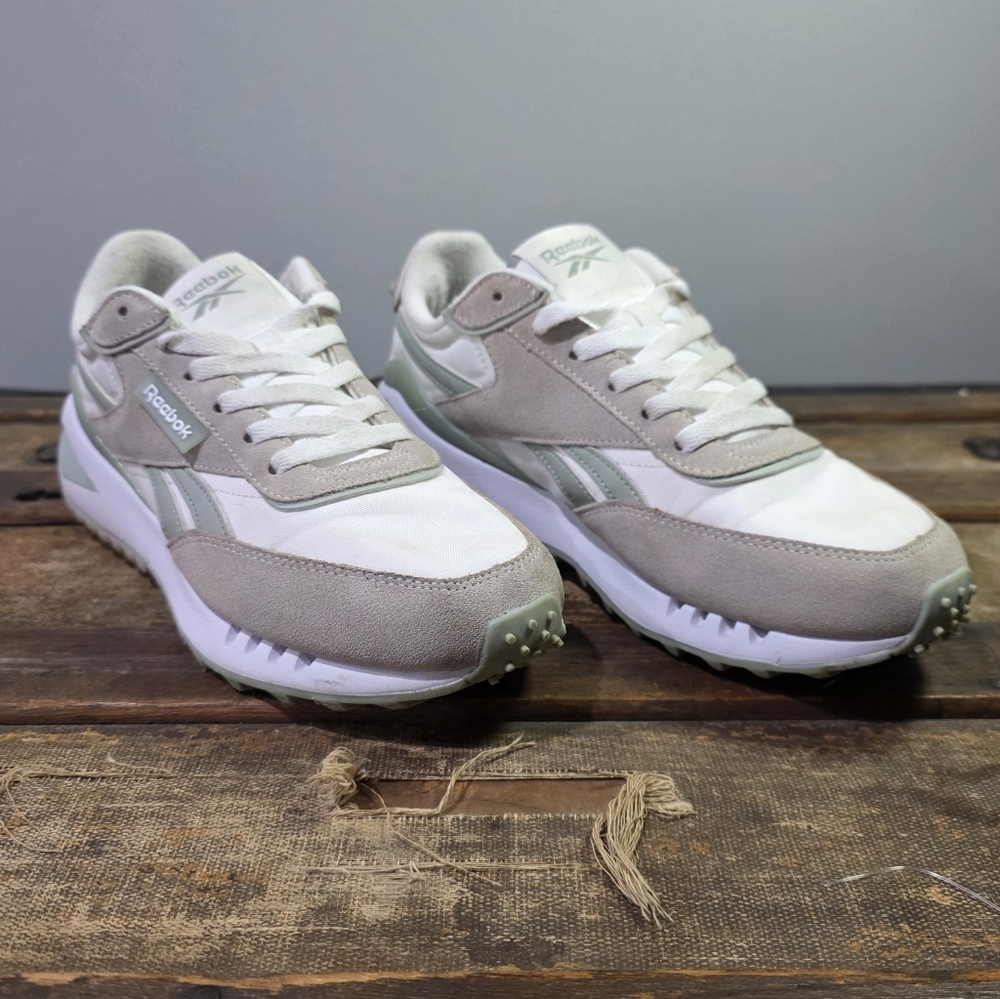 Reebok White and Light Gray Women's Sneakers
